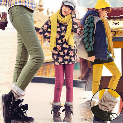 冬日時尚必備 韓版顯瘦加絨彈力翻毛卷邊修身小腳褲，打造溫暖與氣質并存的女神范